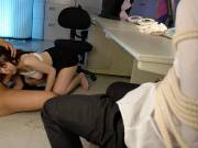 Adorable office lady got fucked after work